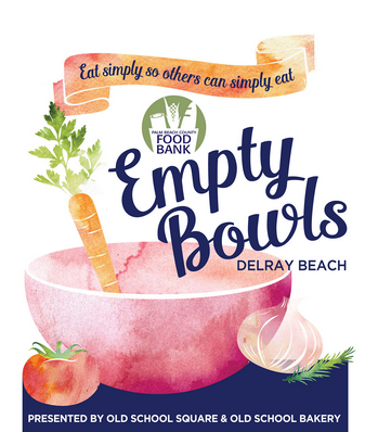 Palm Beach County Food Bank Empty Bowls Fundraising Event in Delray Beach Sponsored by ArtSea Living Studio in Boynton Beach Florida. Paint Pottery. Ceramics